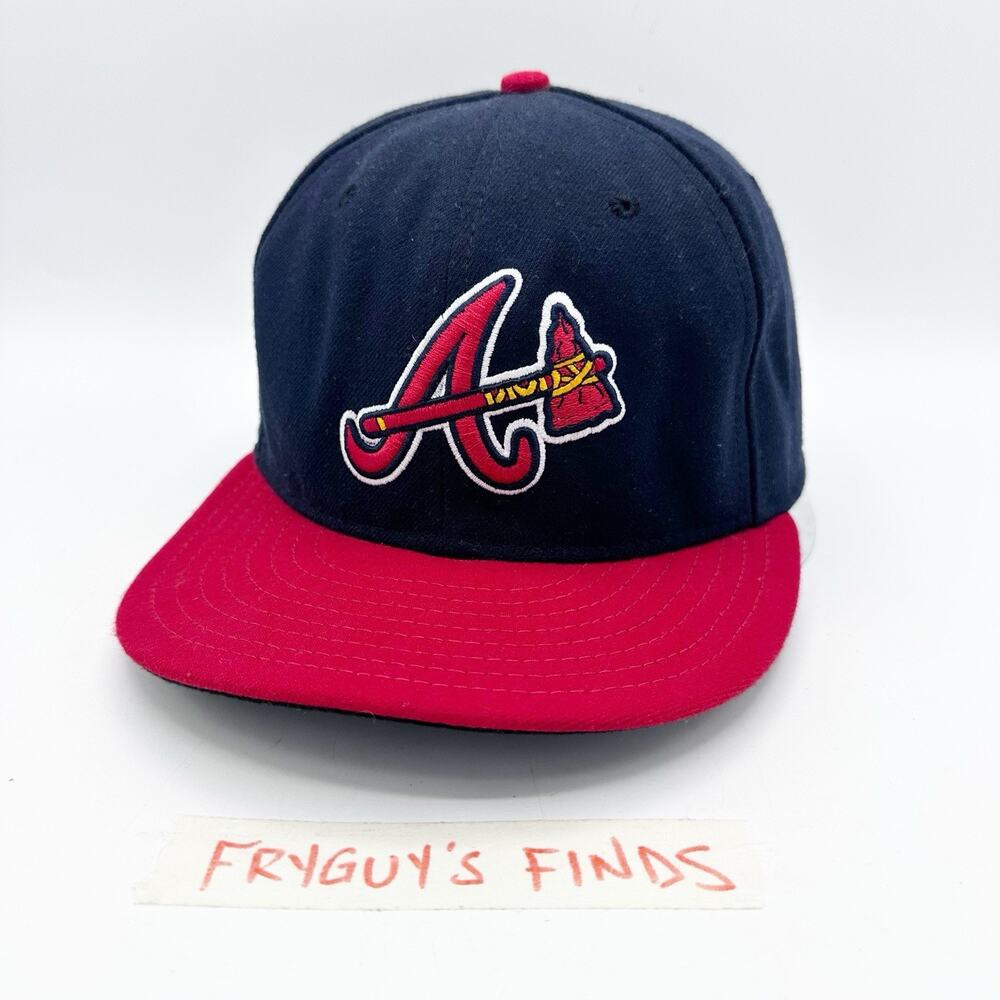 New Era 59Fifty Atlanta Braves On Field Cool Base Fitted Hat Cap 7-1/4 MLB USA